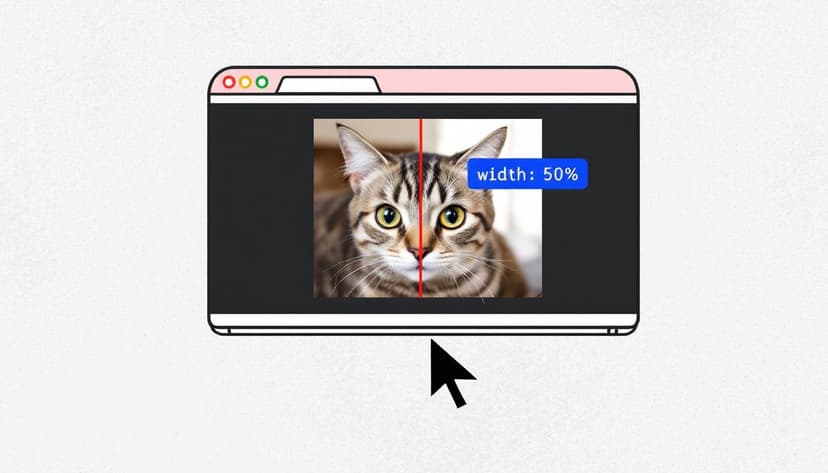 How to divide image width in 2 markdown