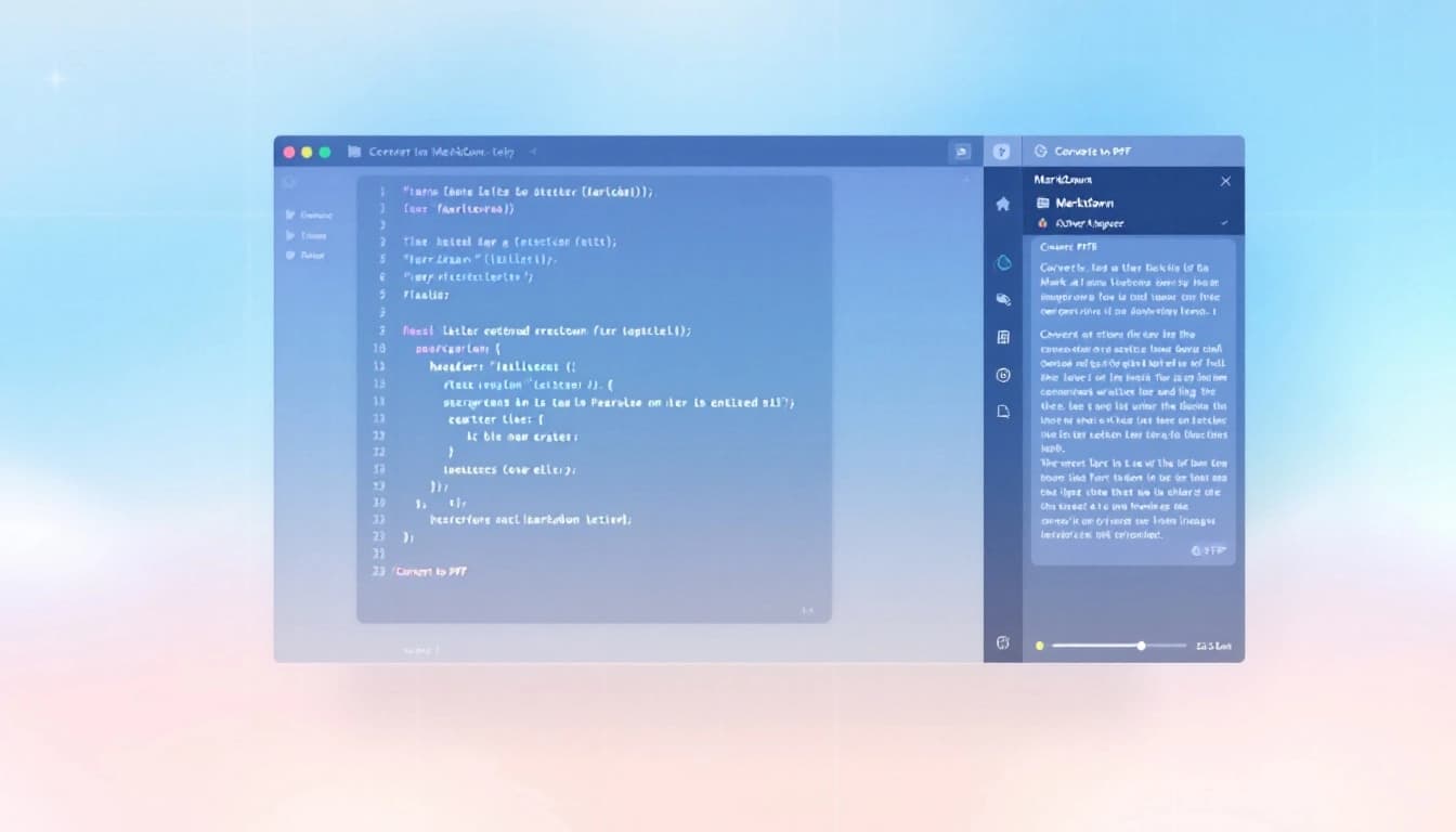 Convierte Markdown en PDFs profesionales