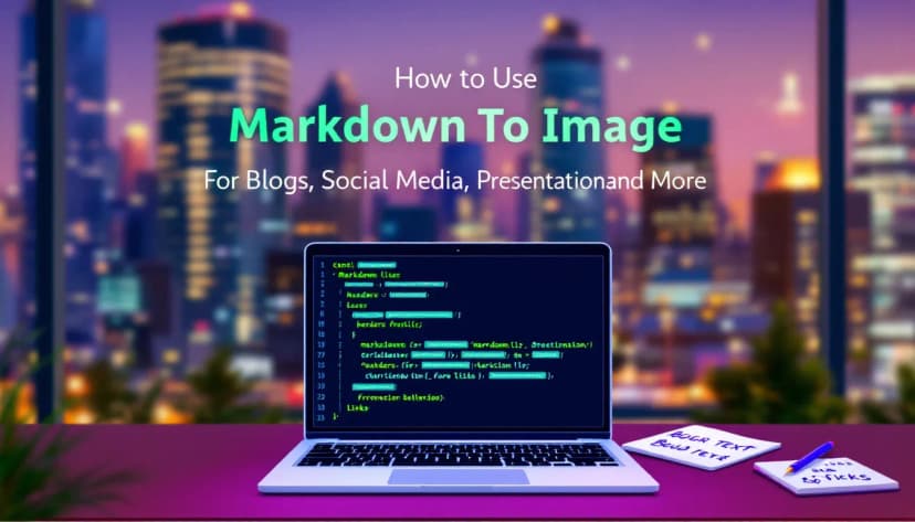 How to Use Markdown To Image for Blogs, Social Media, Presentations, and More