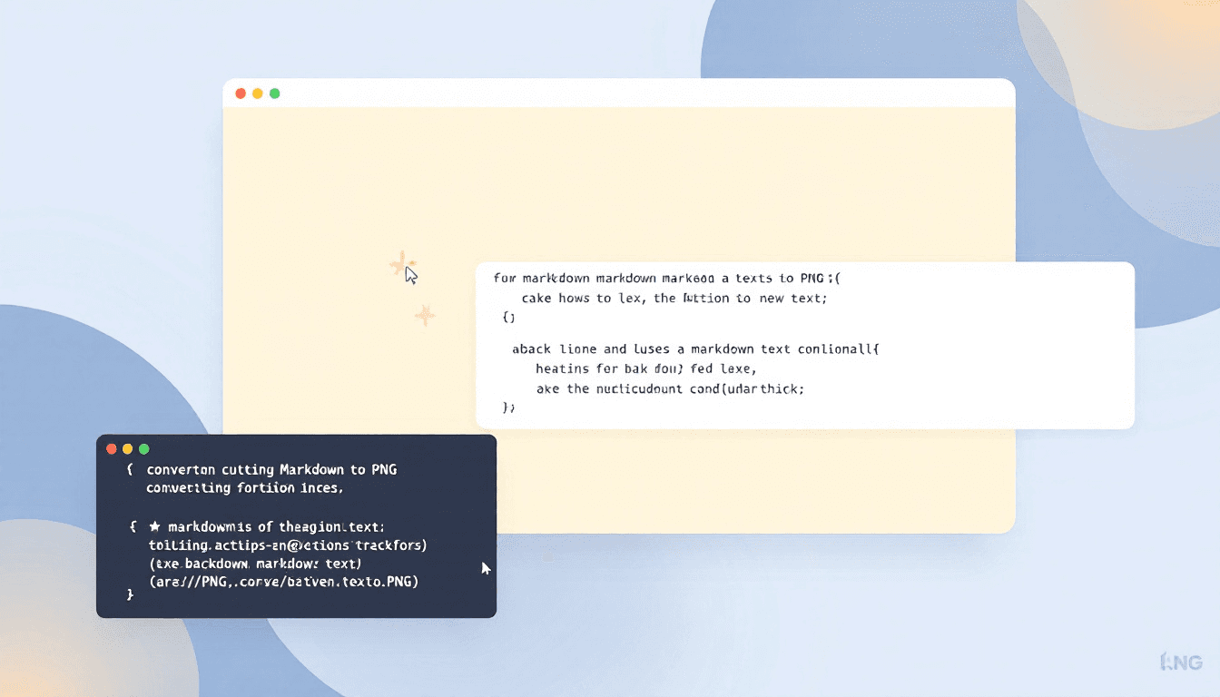 Convierte texto Markdown en imágenes PNG