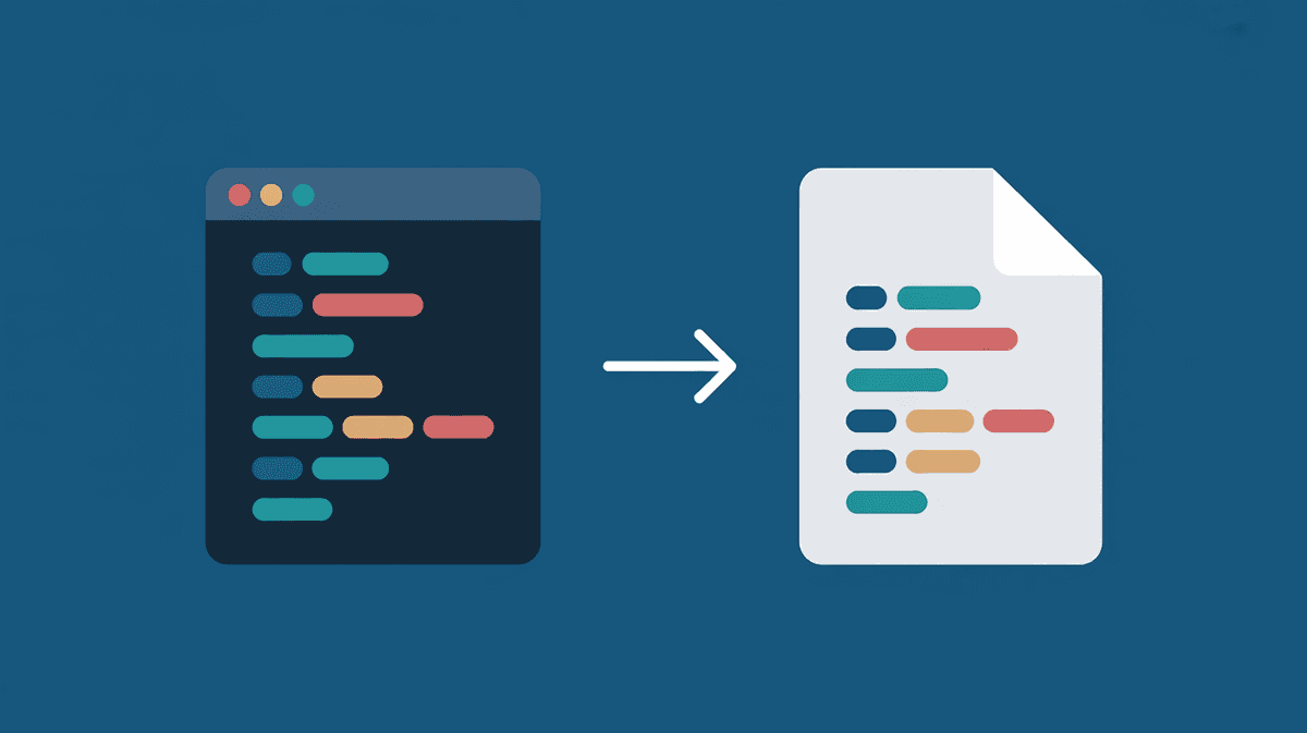 Markdown zu PDF mit Code-Highlighting: Syntax-Farben erhalten