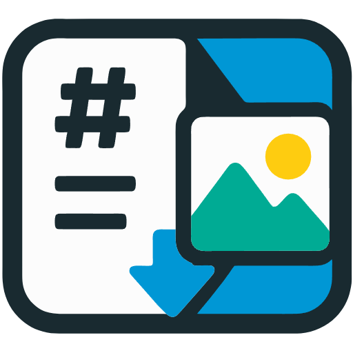 Markdown to image Logo